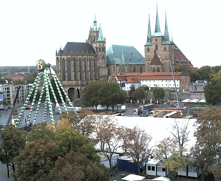 Archiv Foto Webcam Erfurter Domplatz