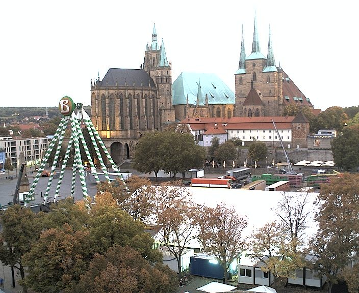 Archiv Foto Webcam Erfurter Domplatz