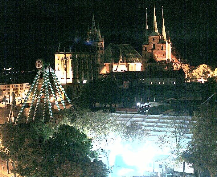 Archiv Foto Webcam Erfurter Domplatz