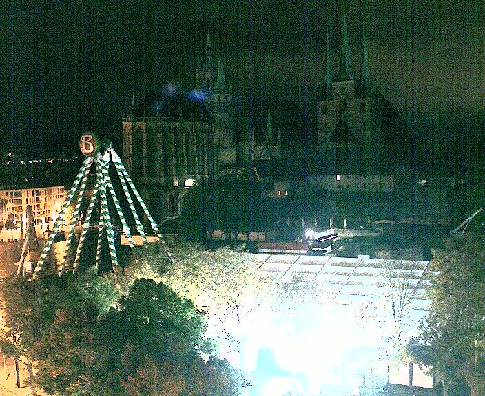 Archived image Webcam Erfurt - Cathedral Square