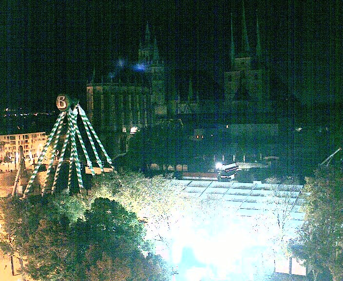 Archived image Webcam Erfurt - Cathedral Square