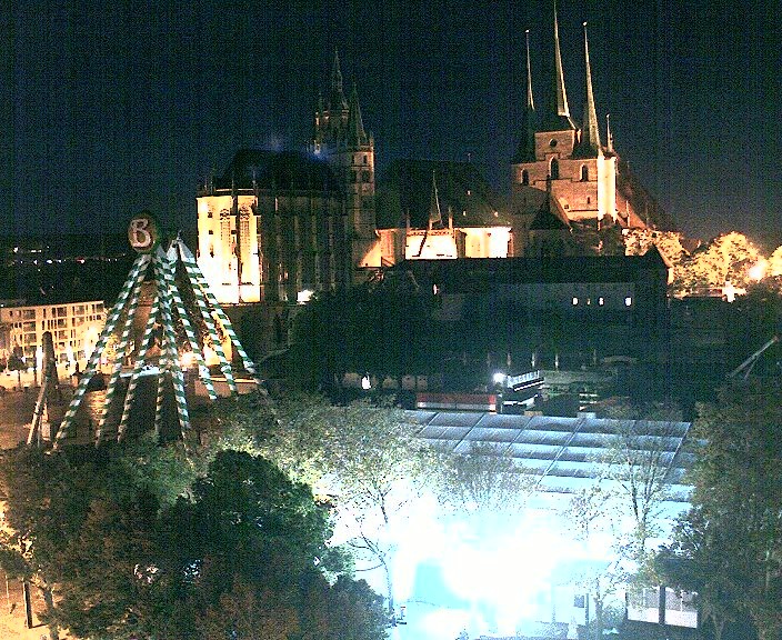 Archived image Webcam Erfurt - Cathedral Square