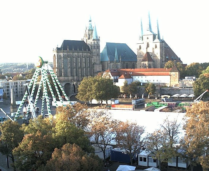 Archived image Webcam Erfurt - Cathedral Square