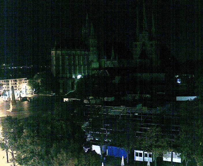 Archiv Foto Webcam Erfurter Domplatz