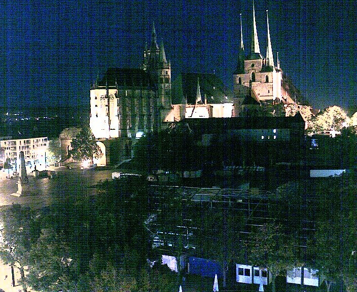 Archiv Foto Webcam Erfurter Domplatz