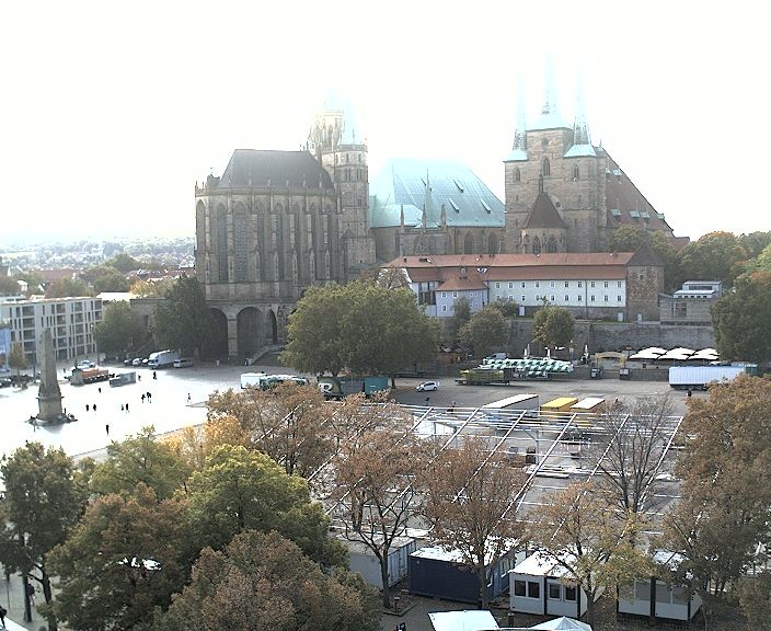 Archiv Foto Webcam Erfurter Domplatz