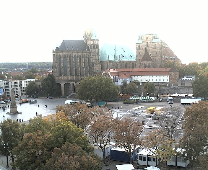 Archiv Foto Webcam Erfurter Domplatz
