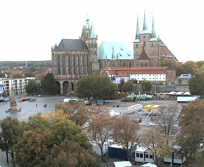 Archiv Foto Webcam Erfurter Domplatz