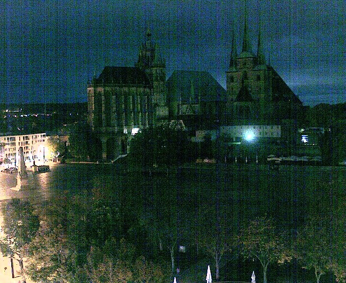 Archiv Foto Webcam Erfurter Domplatz