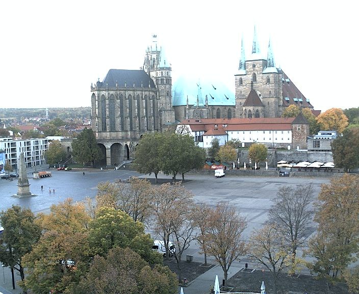 Archiv Foto Webcam Erfurter Domplatz