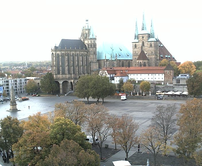 Archiv Foto Webcam Erfurter Domplatz