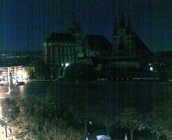 Archiv Foto Webcam Erfurter Domplatz