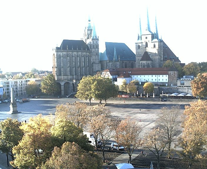 Archiv Foto Webcam Erfurter Domplatz