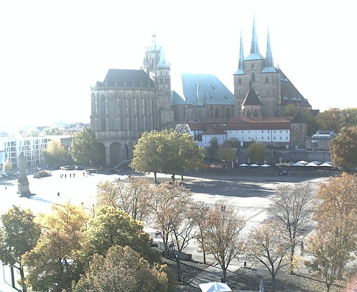 Archiv Foto Webcam Erfurter Domplatz