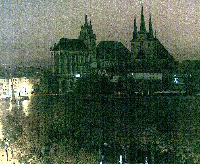 Archiv Foto Webcam Erfurter Domplatz