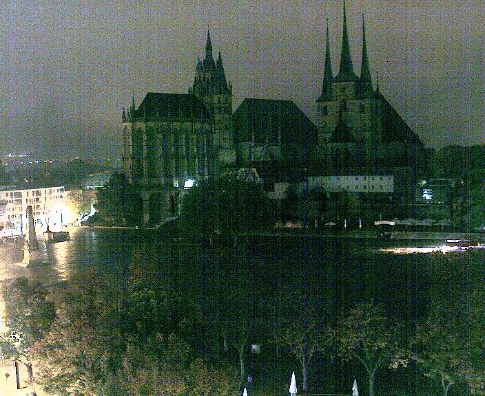 Archiv Foto Webcam Erfurter Domplatz