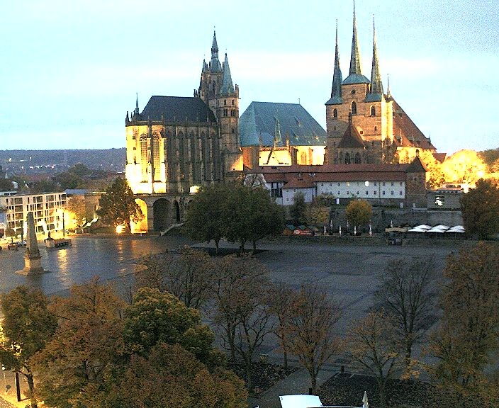 Archived image Webcam Erfurt - Cathedral Square