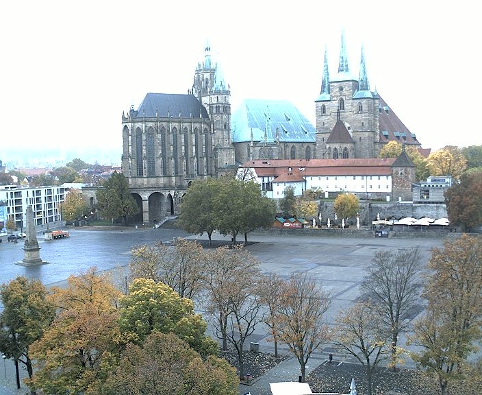 Archived image Webcam Erfurt - Cathedral Square