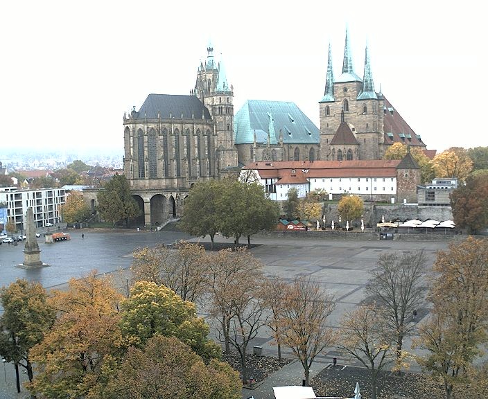 Archived image Webcam Erfurt - Cathedral Square