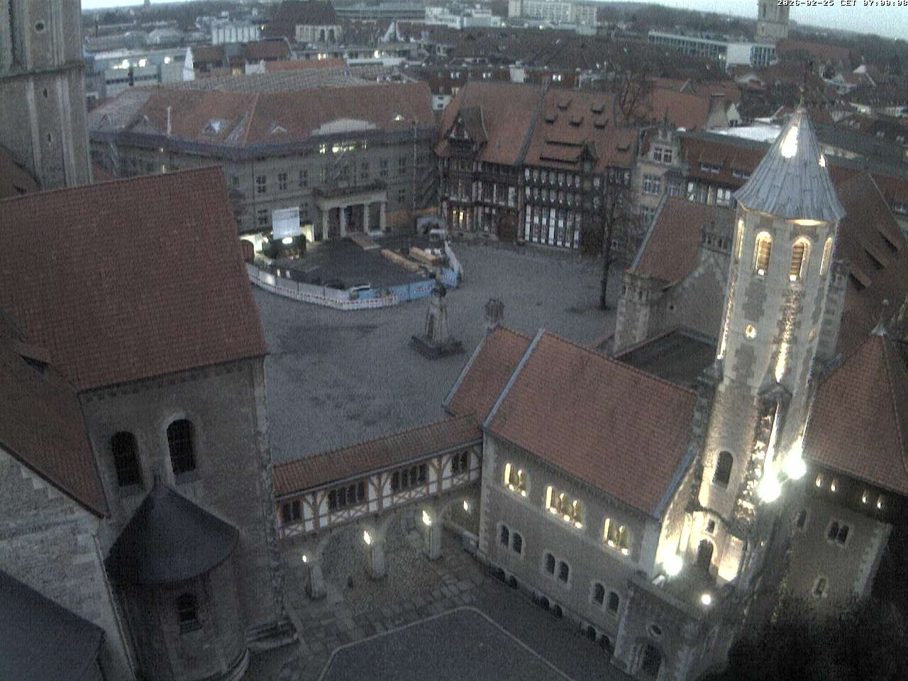 Archiv Foto Webcam Burgplatz Braunschweig