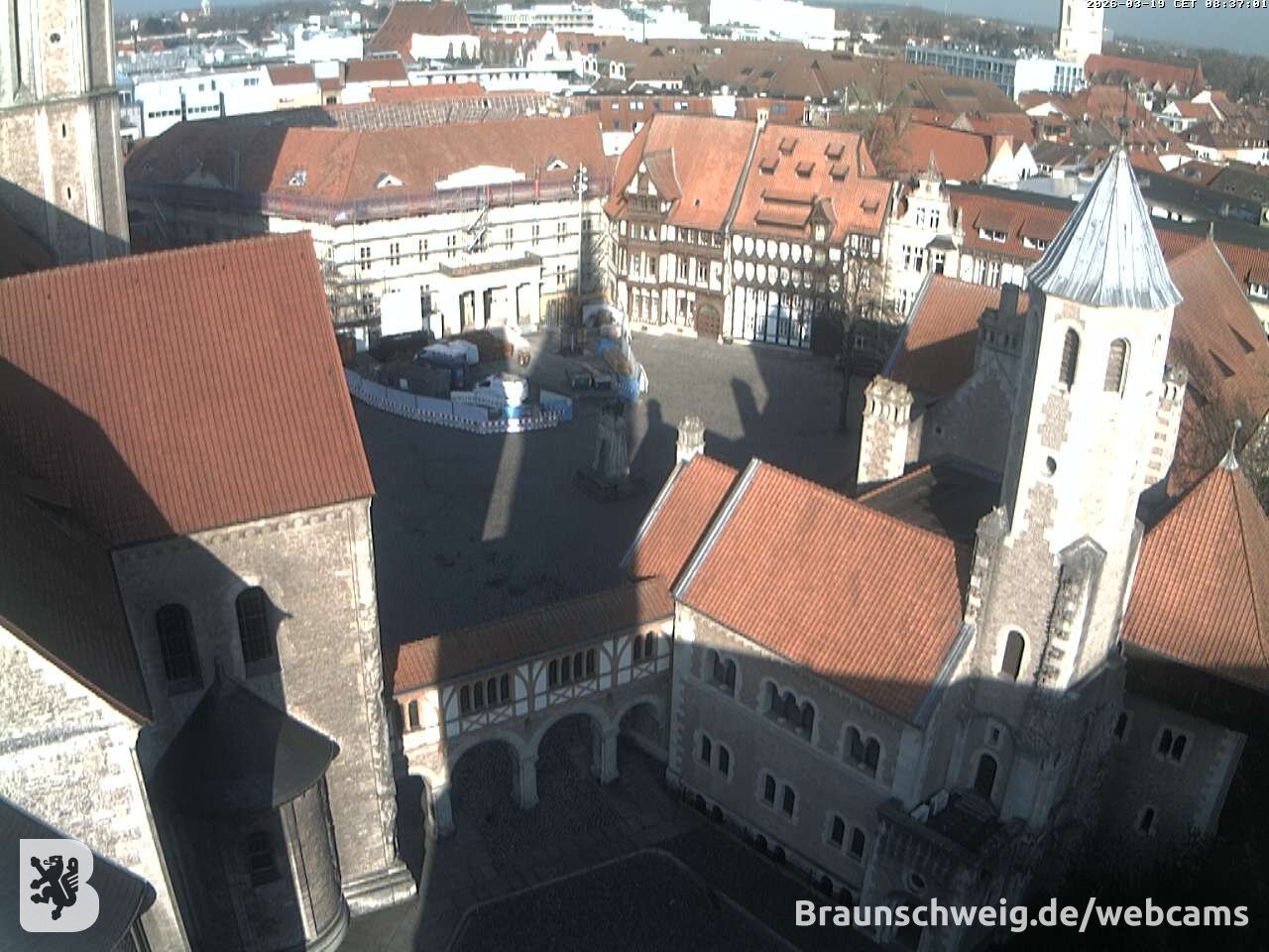 Archived image Webcam Braunschweig - View to Castle Square