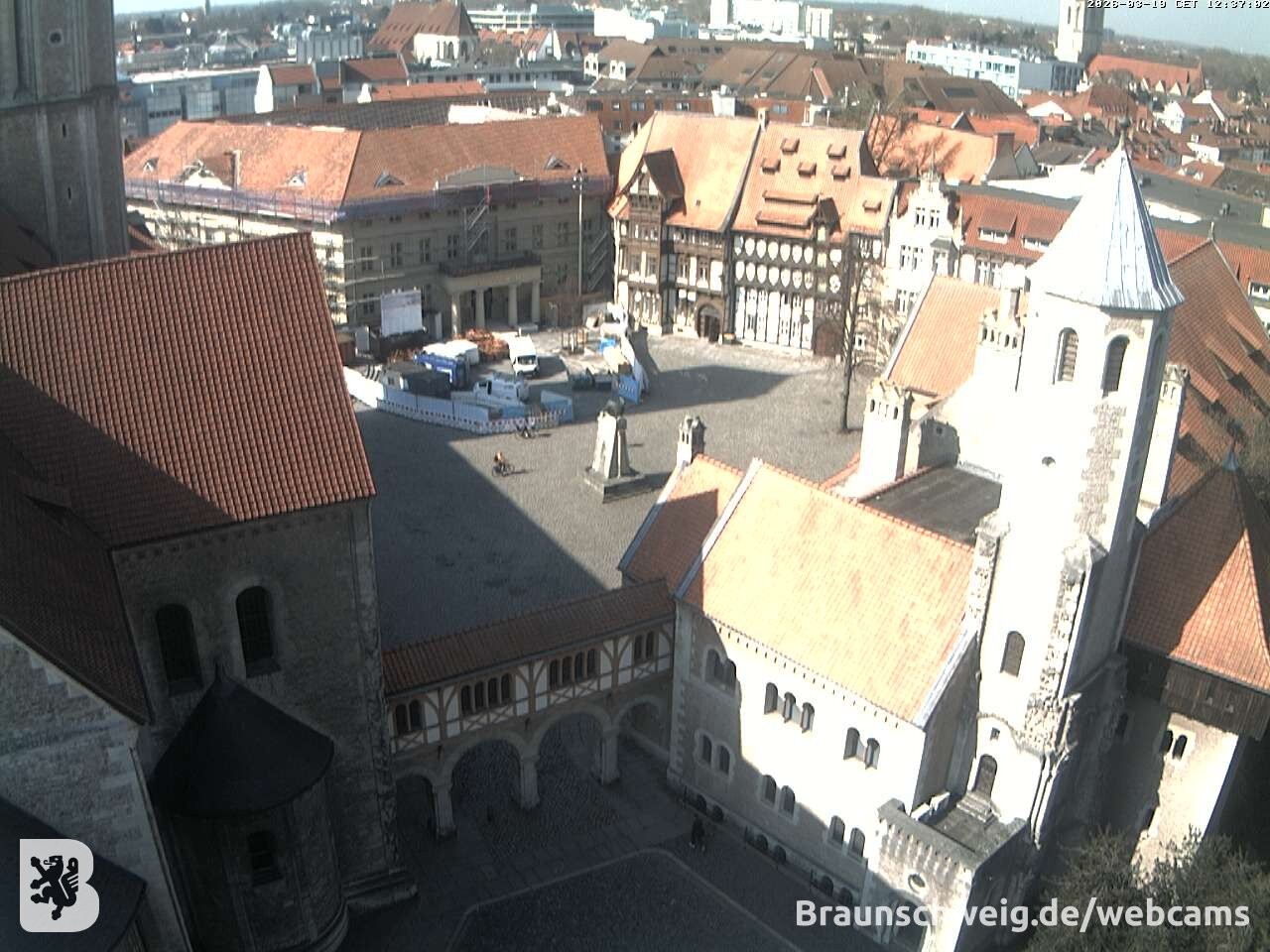 Archived image Webcam Braunschweig - View to Castle Square