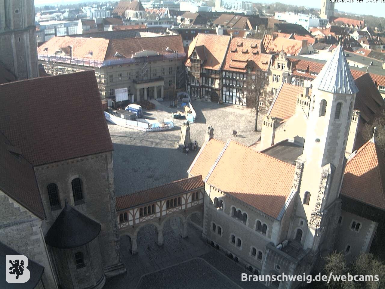 Archiv Foto Webcam Burgplatz Braunschweig