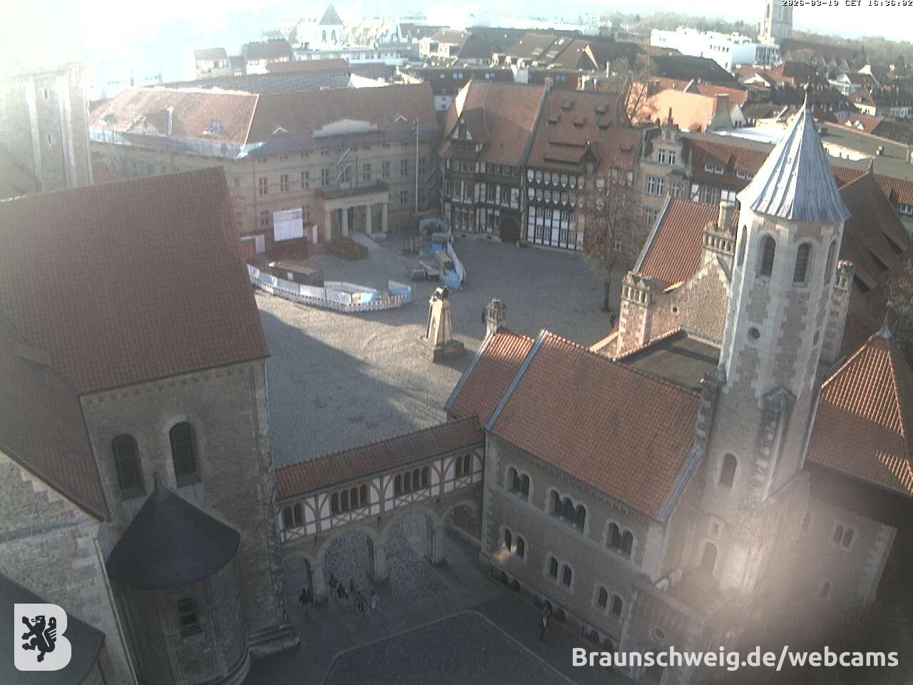 Archiv Foto Webcam Burgplatz Braunschweig