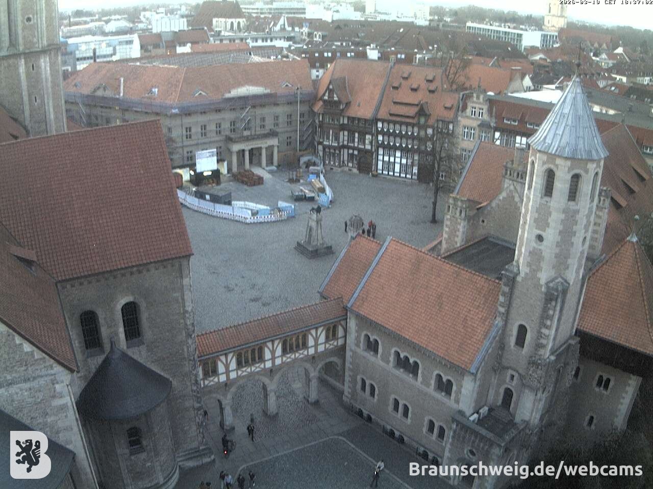 Archiv Foto Webcam Burgplatz Braunschweig