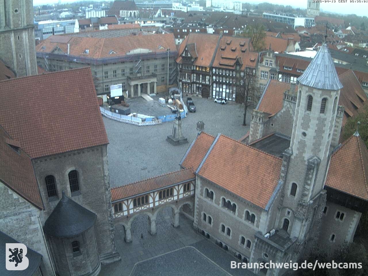 Archiv Foto Webcam Burgplatz Braunschweig
