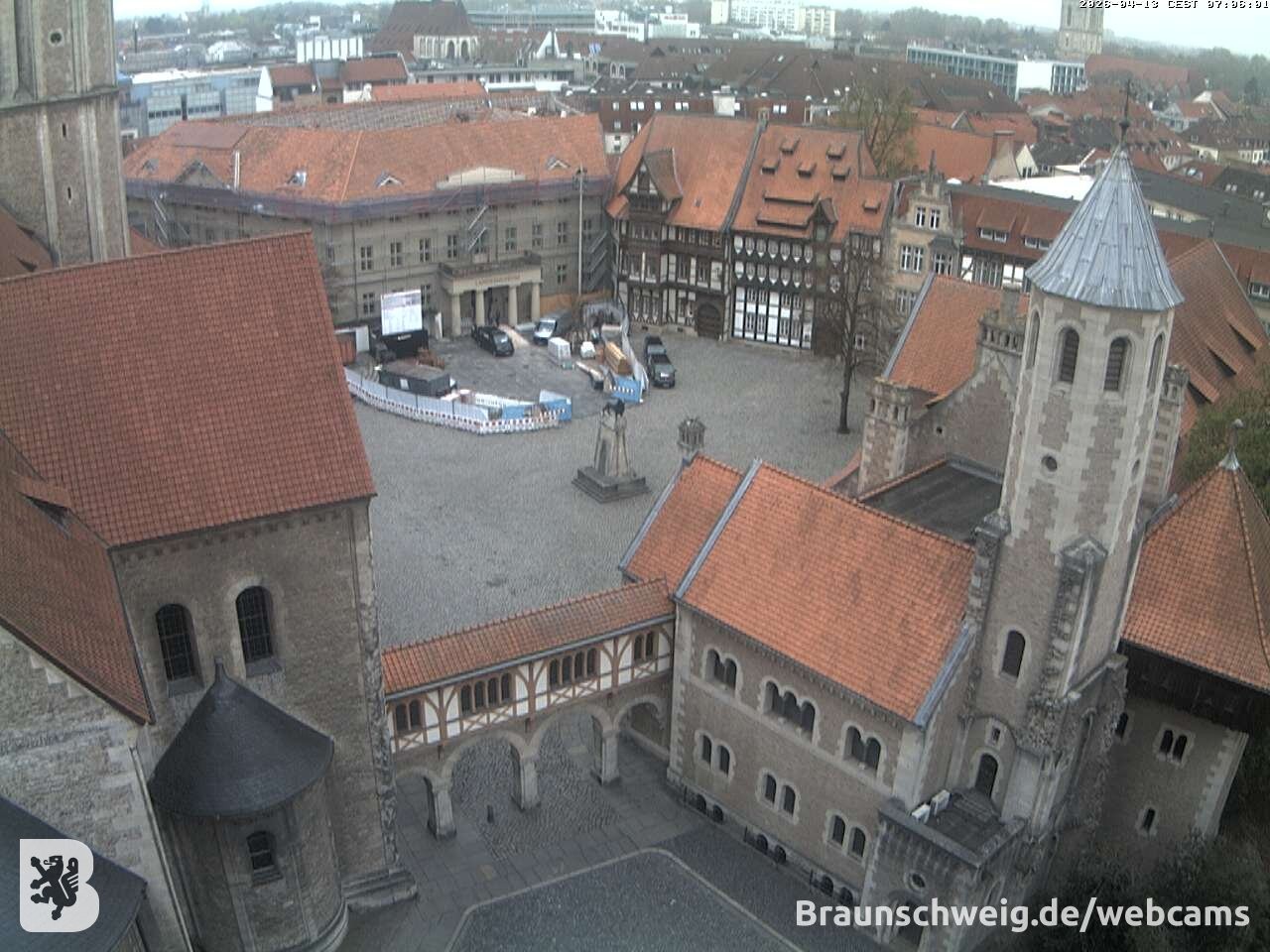 Archiv Foto Webcam Burgplatz Braunschweig