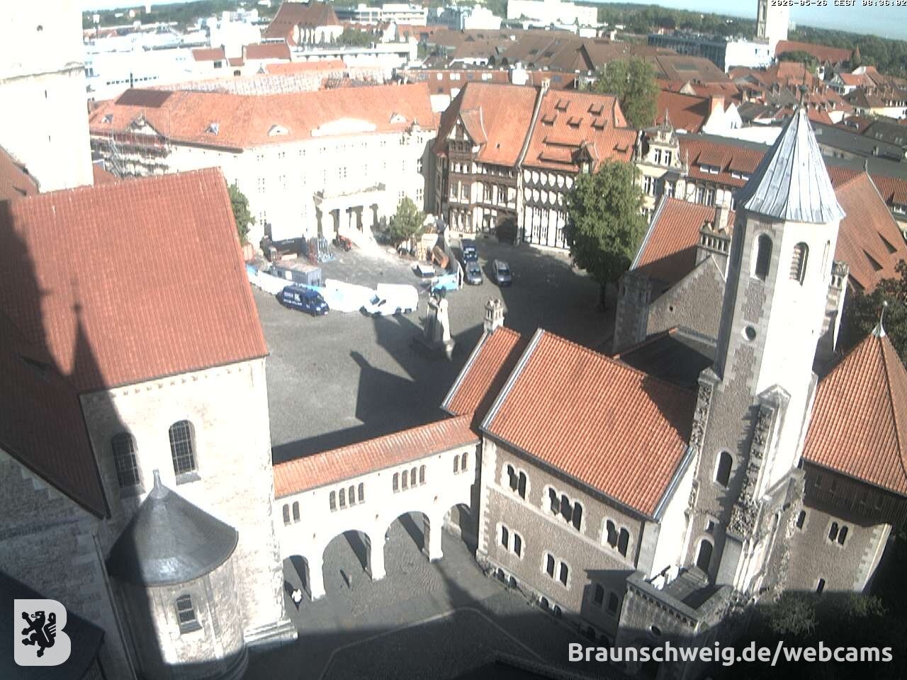 Archiv Foto Webcam Burgplatz Braunschweig