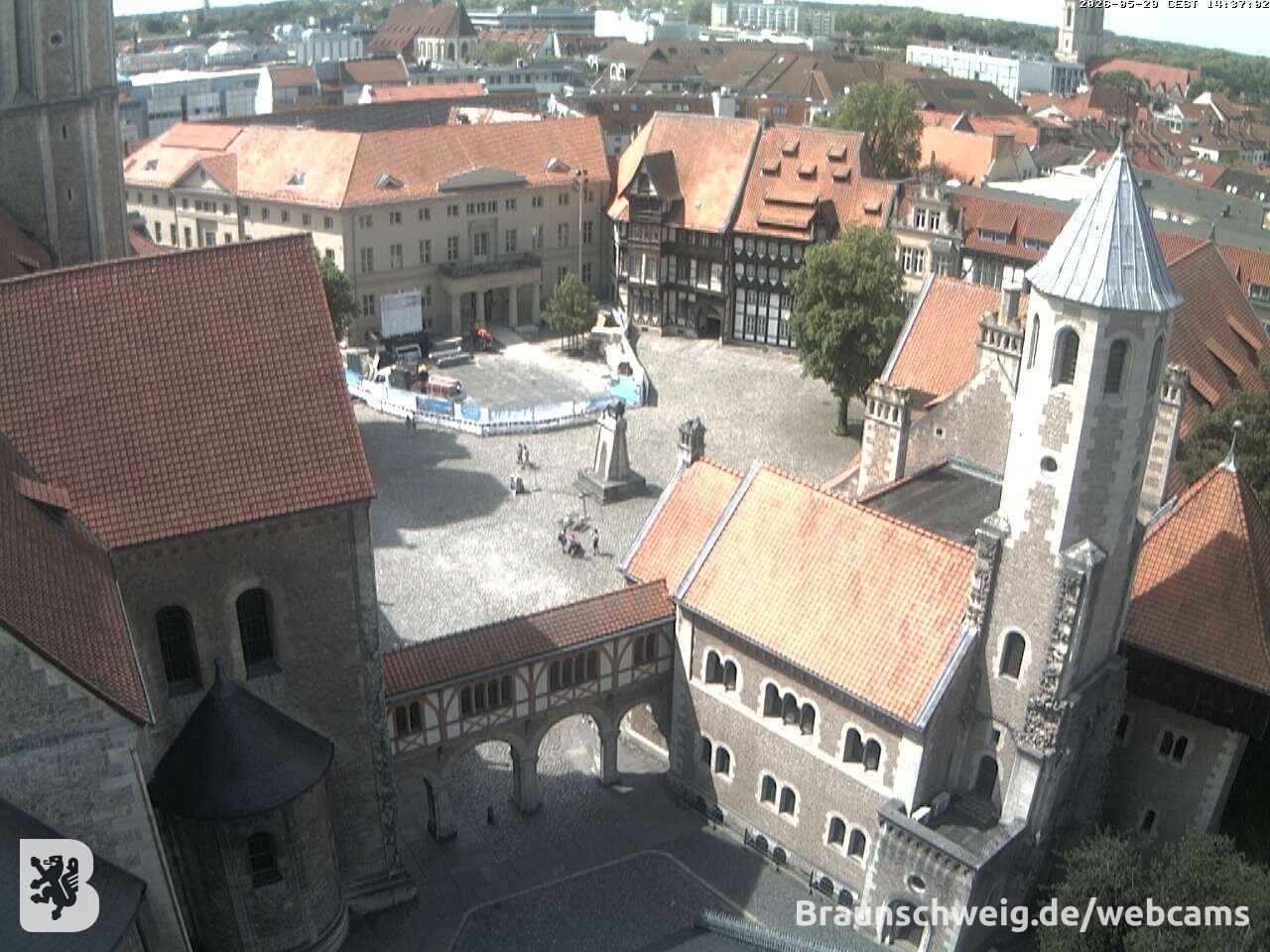 Archiv Foto Webcam Burgplatz Braunschweig