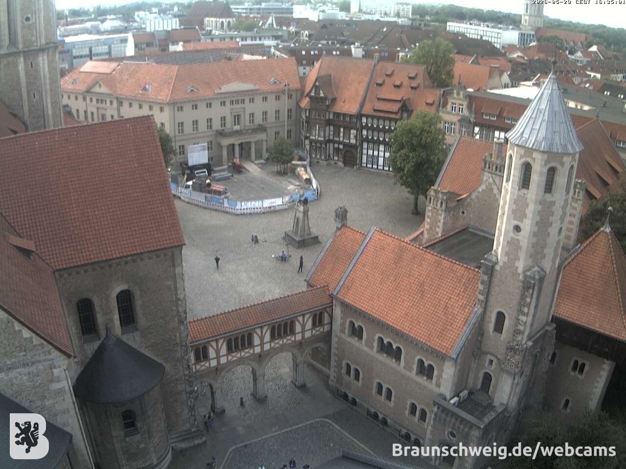 Archiv Foto Webcam Burgplatz Braunschweig