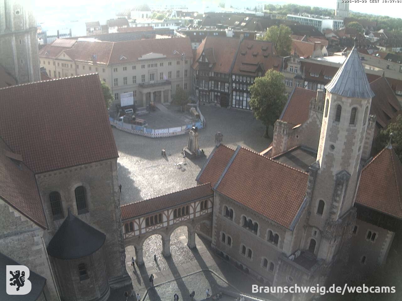 Archiv Foto Webcam Burgplatz Braunschweig