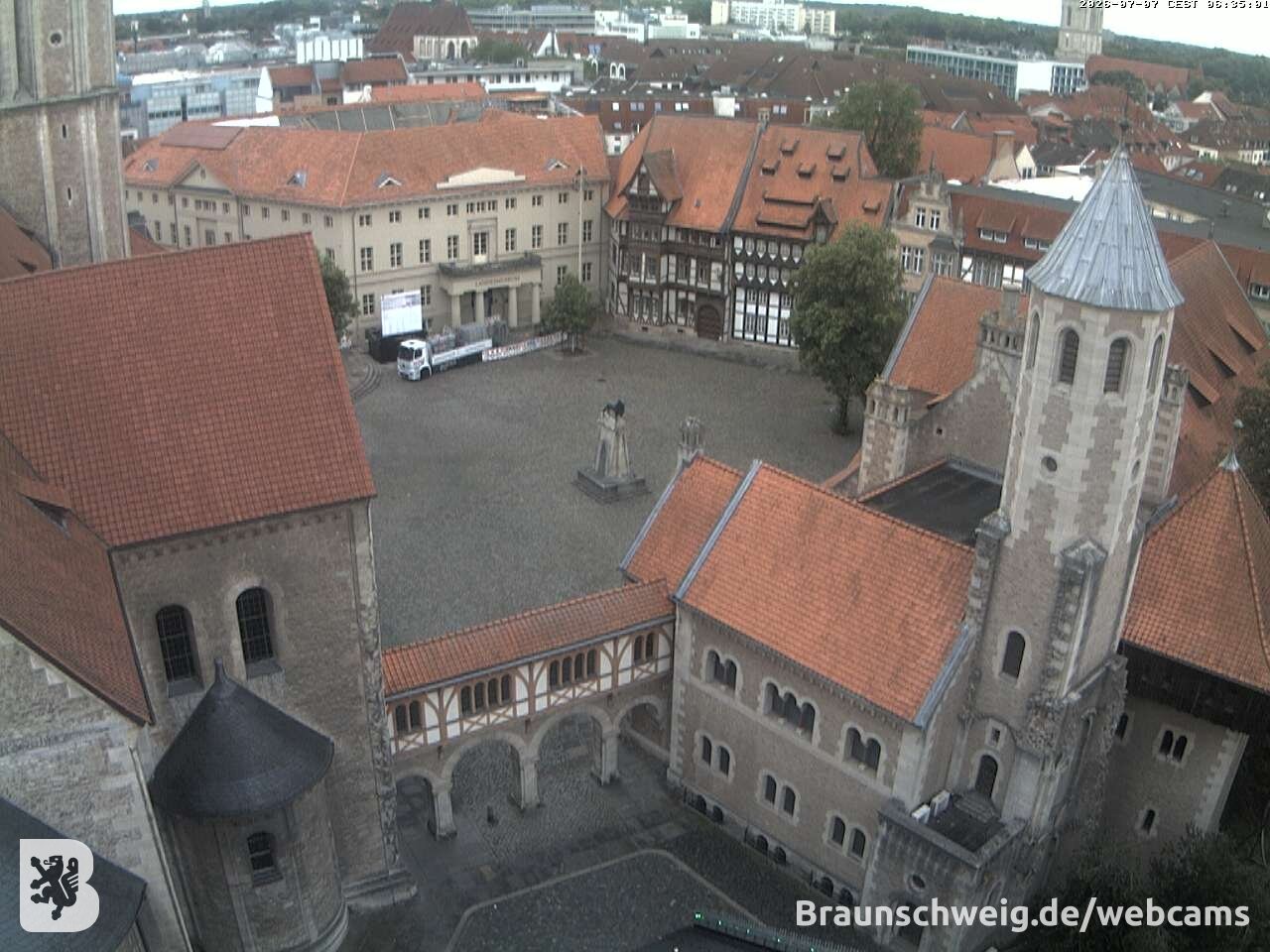Archiv Foto Webcam Burgplatz Braunschweig