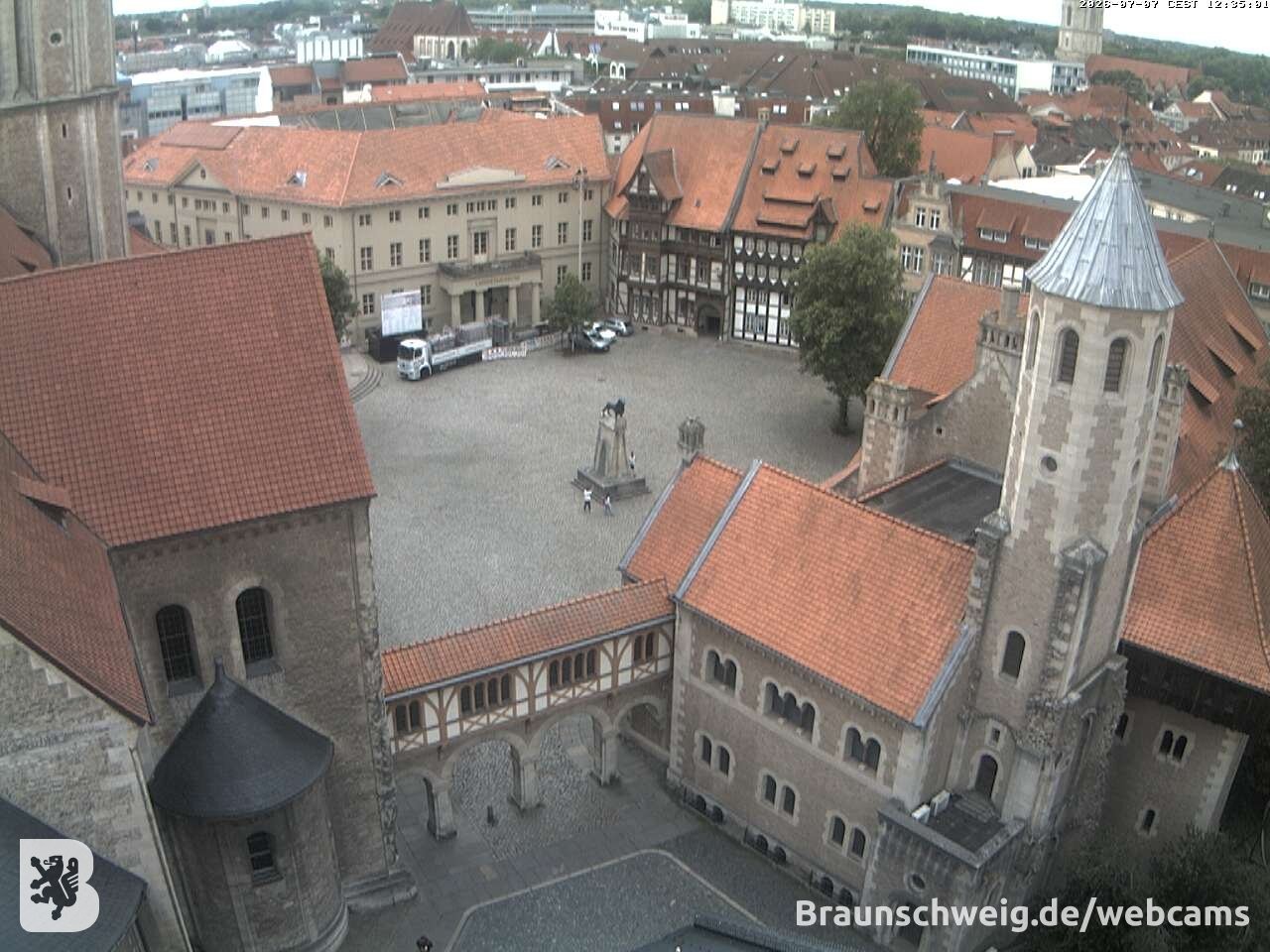 Archiv Foto Webcam Burgplatz Braunschweig