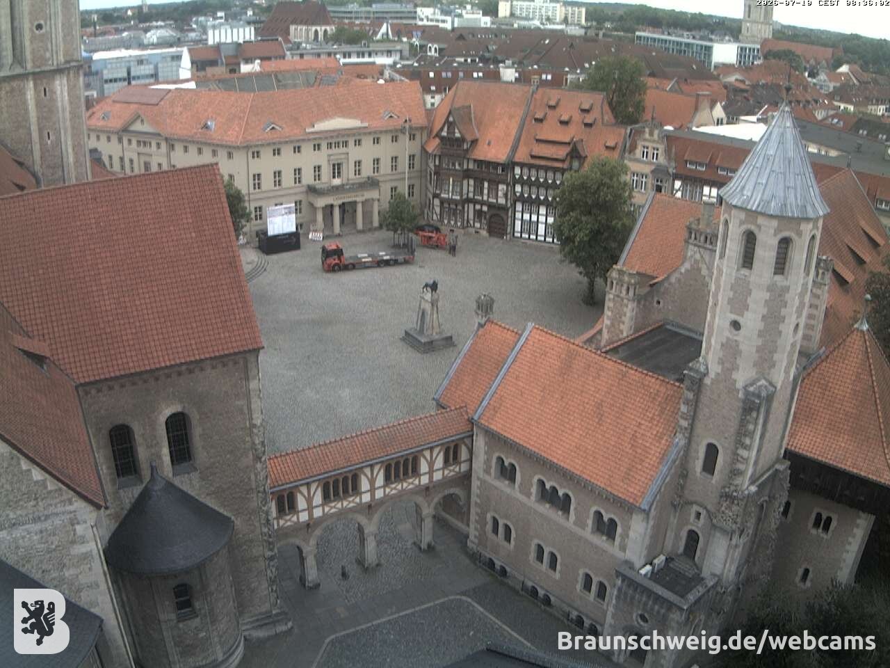 Archiv Foto Webcam Burgplatz Braunschweig