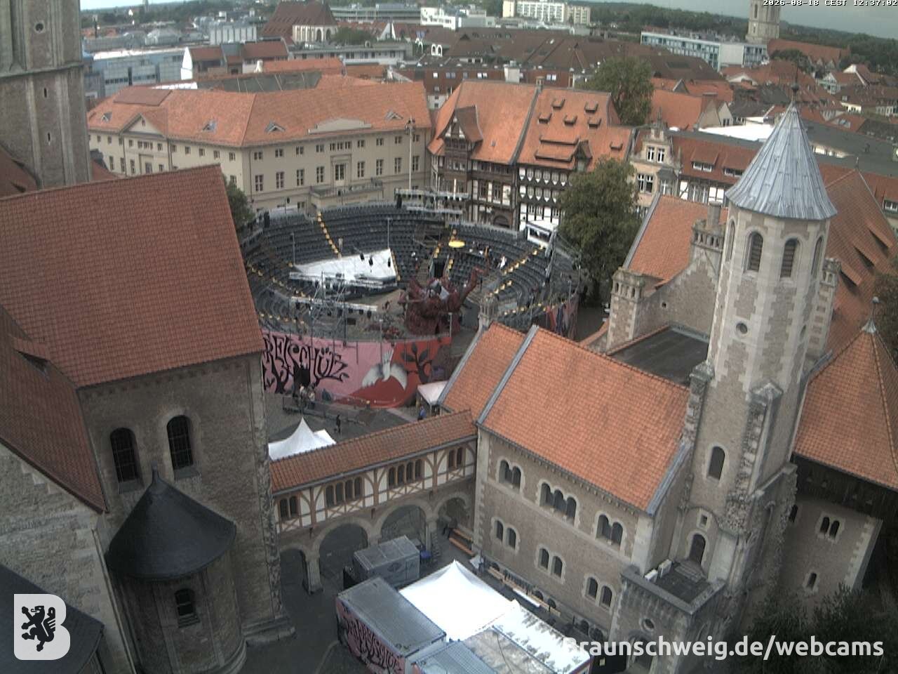 Archiv Foto Webcam Burgplatz Braunschweig