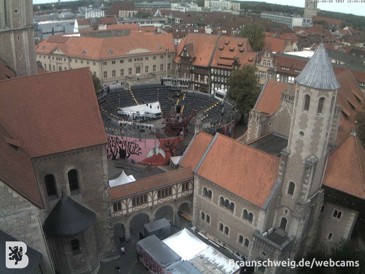 Archiv Foto Webcam Burgplatz Braunschweig