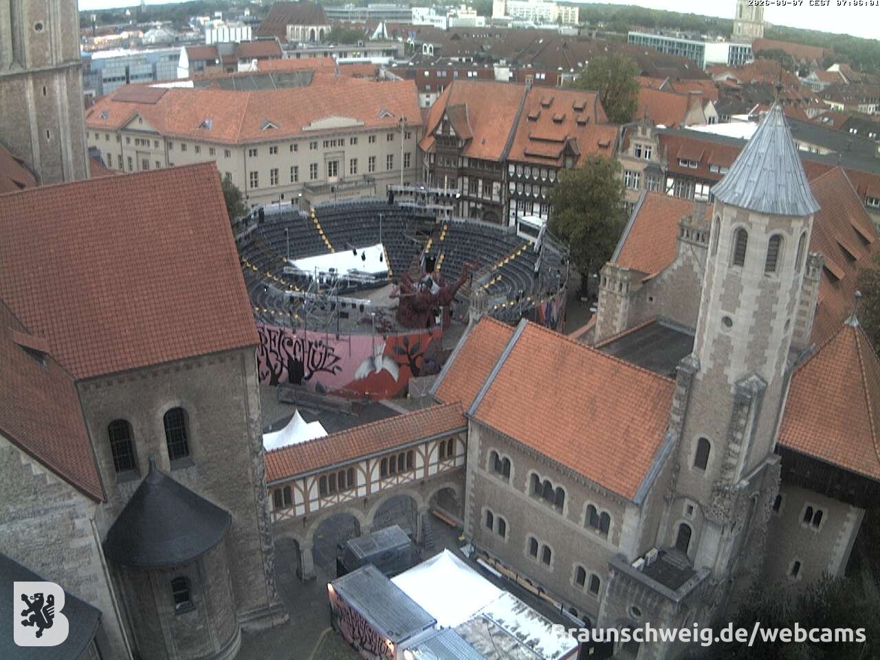 Archiv Foto Webcam Burgplatz Braunschweig