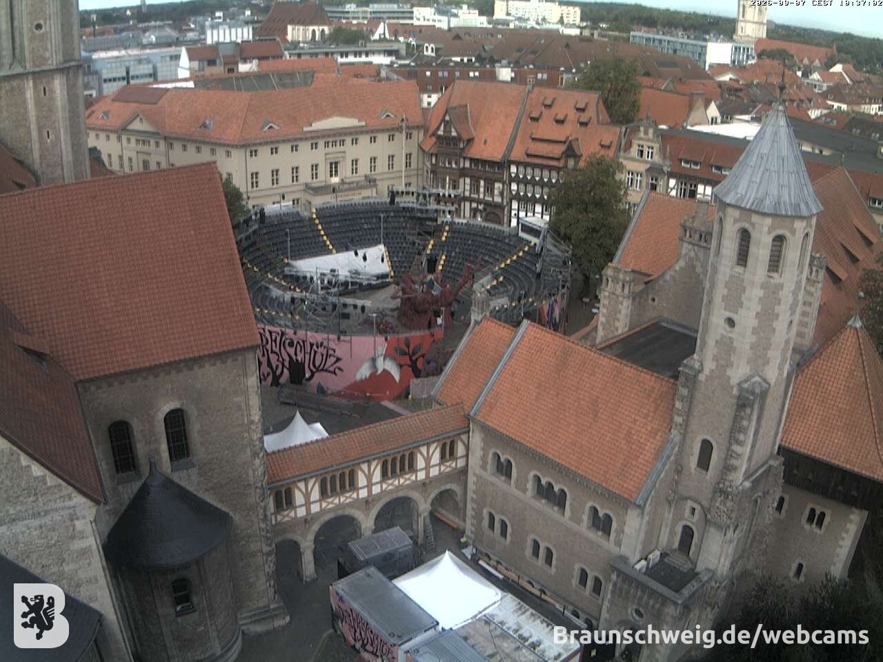 Archiv Foto Webcam Burgplatz Braunschweig
