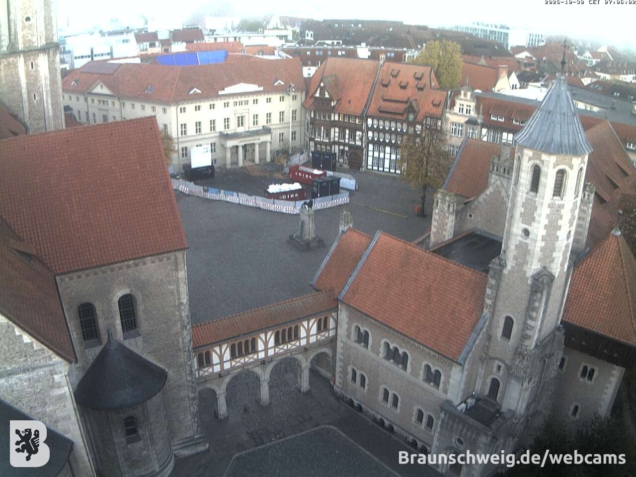 Archiv Foto Webcam Burgplatz Braunschweig
