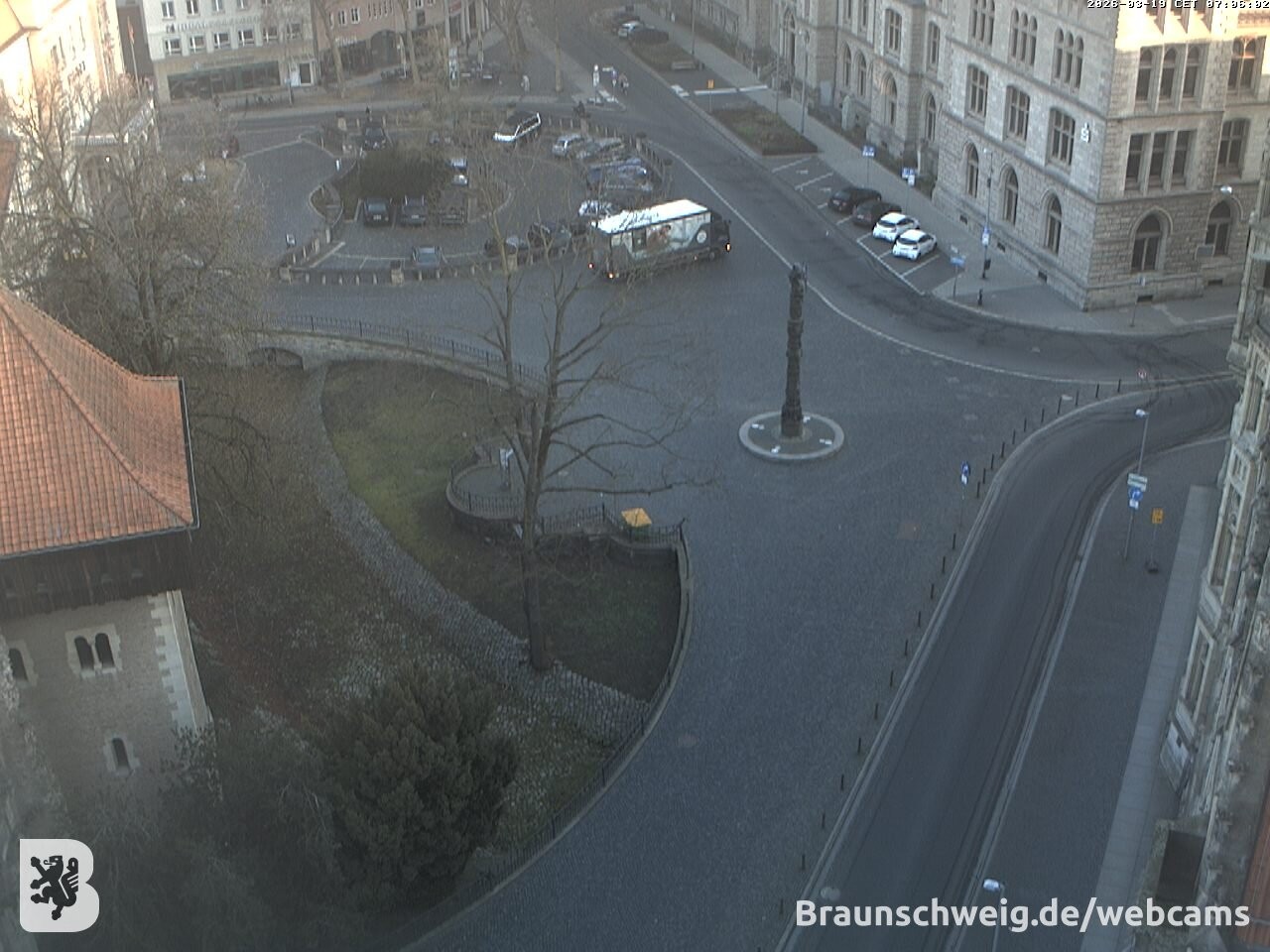 Archiv Foto Webcam Blick vom Rathausturm in Braunschweig