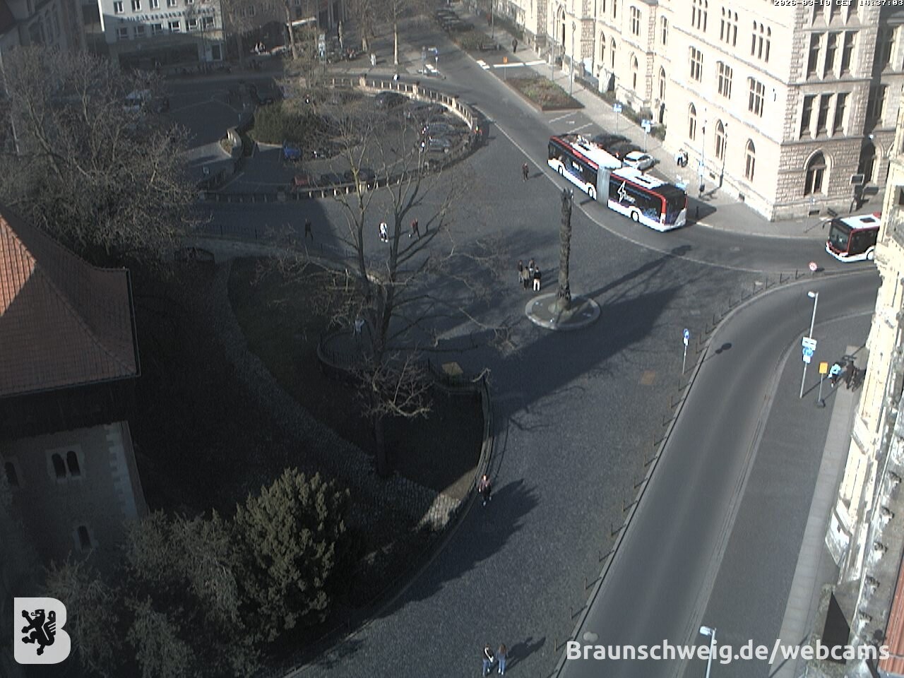 Archiv Foto Webcam Blick vom Rathausturm in Braunschweig