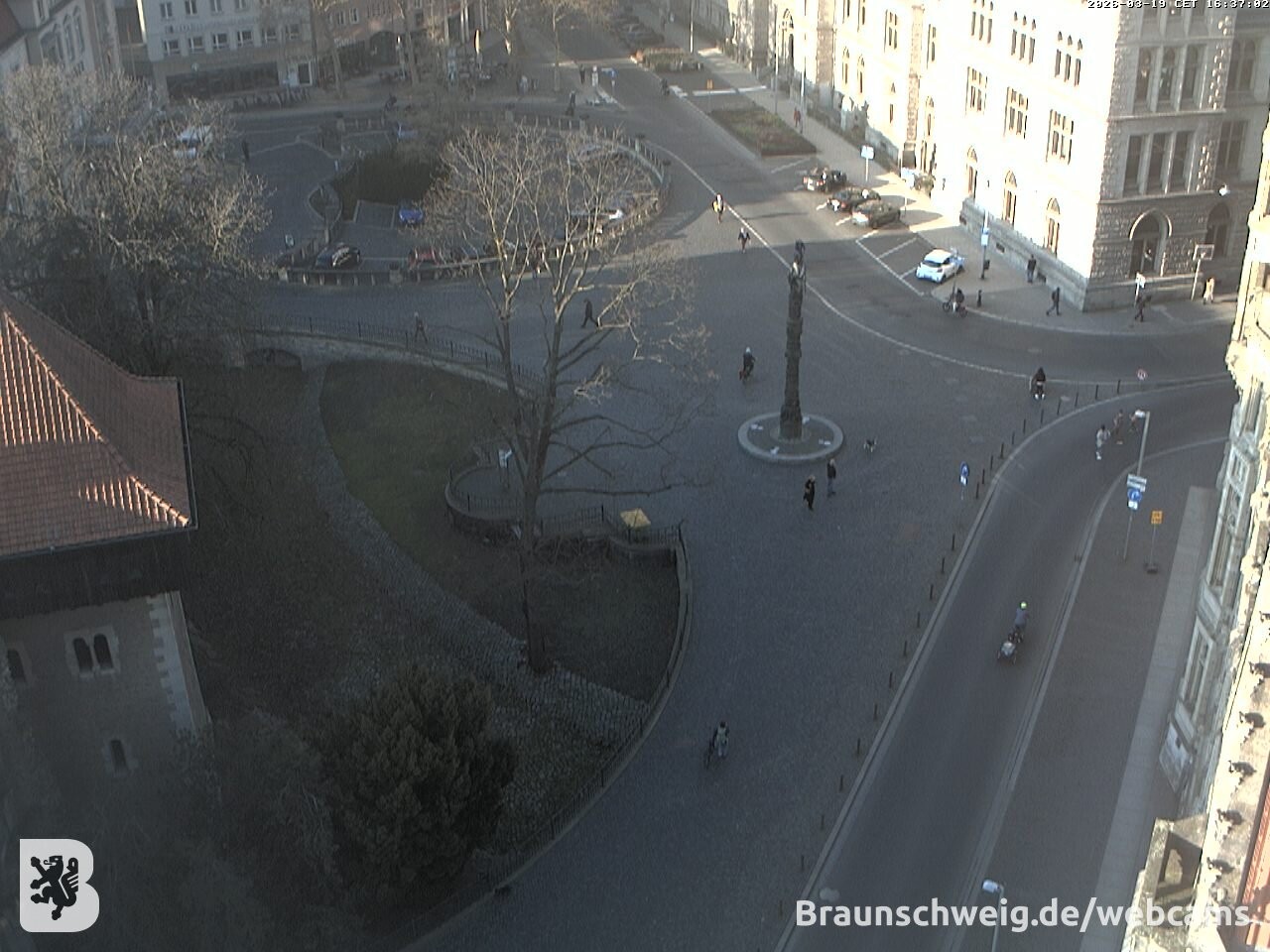 Archiv Foto Webcam Blick vom Rathausturm in Braunschweig