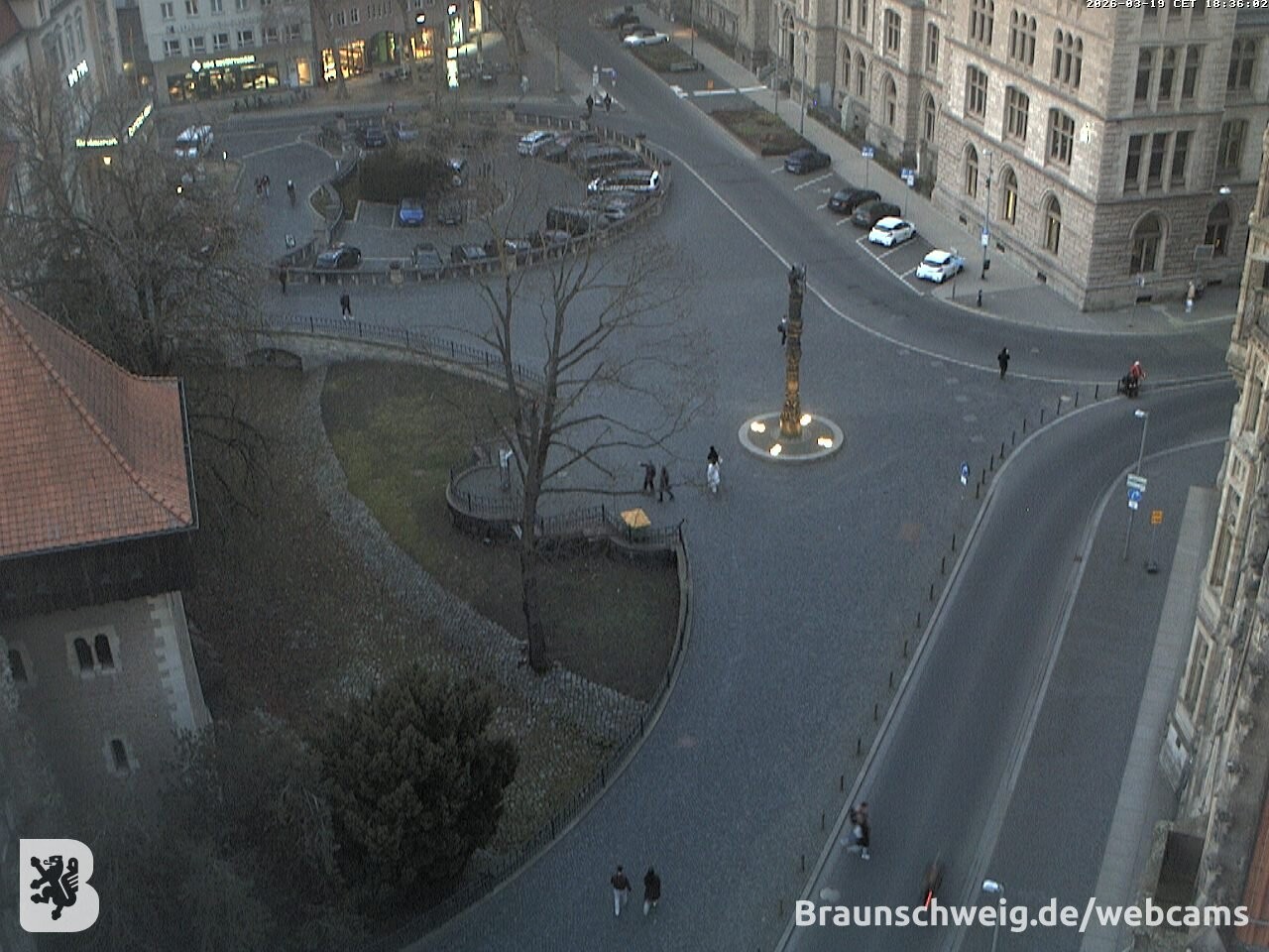 Archiv Foto Webcam Blick vom Rathausturm in Braunschweig