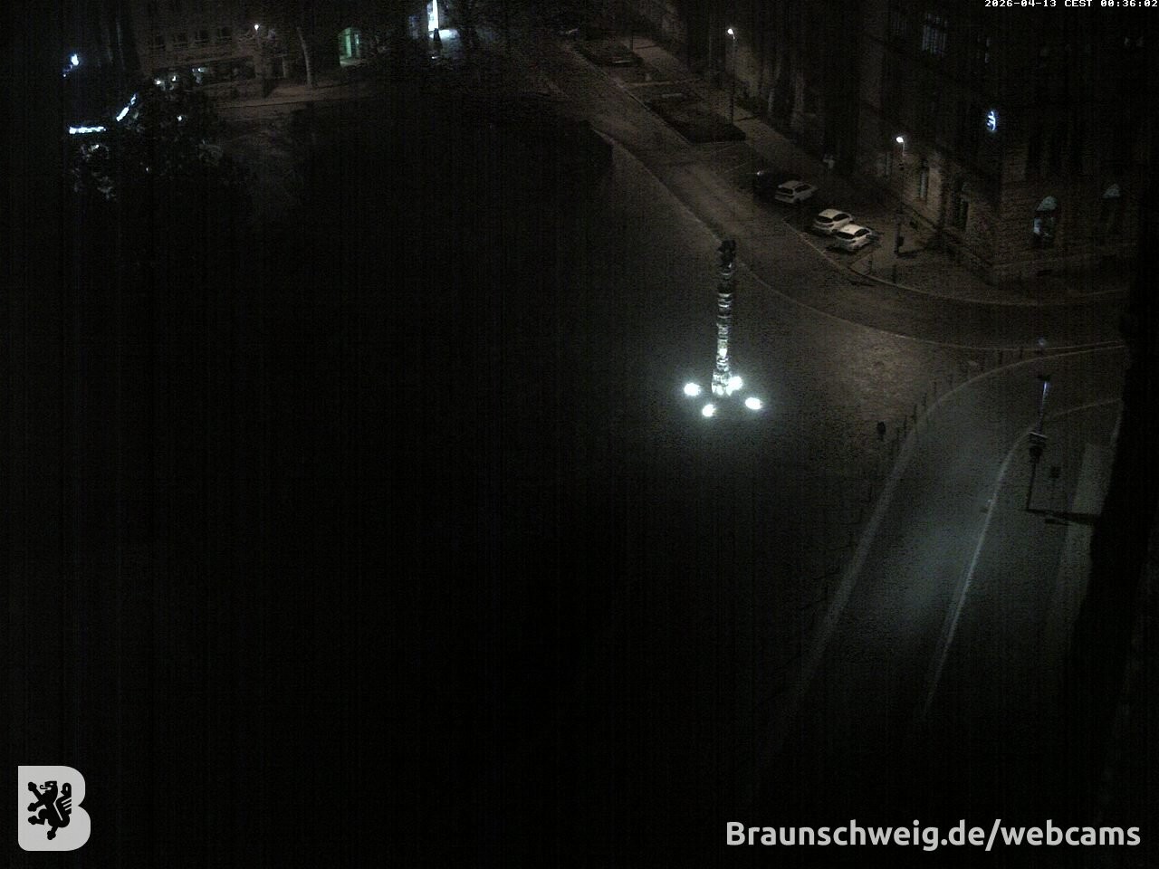 Archiv Foto Webcam Blick vom Rathausturm in Braunschweig