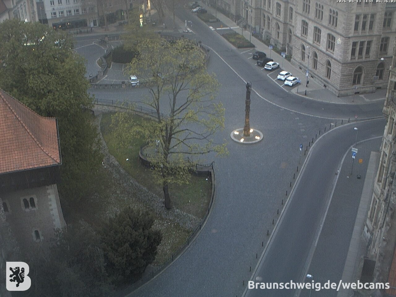 Archiv Foto Webcam Blick vom Rathausturm in Braunschweig