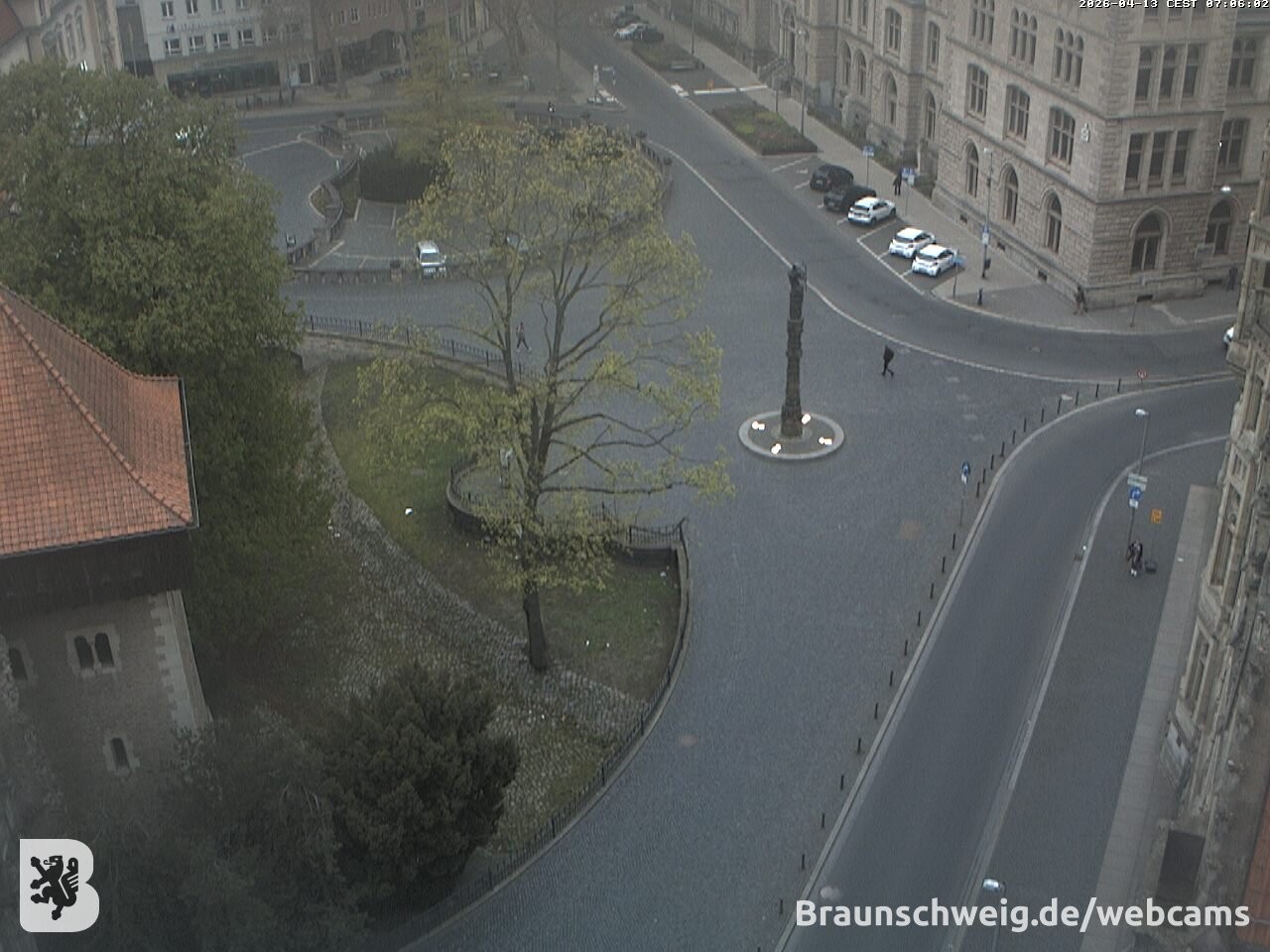 Archiv Foto Webcam Blick vom Rathausturm in Braunschweig